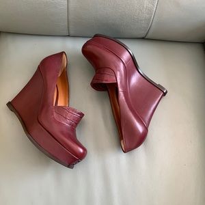 Fendi®  Bordo/Maroon Fendista Loafer Wedges